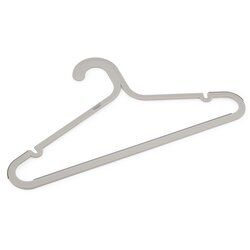 Shumee Orderly Set of 5 Anti-tangle Ecru Clothes Hangers Cene