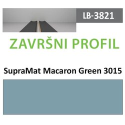 AGT profil Zidni MDF Završni LB-3821-B SupraMat Macaron Green (3015) 2800x116x18mm ( 026-140 ) Cene