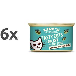 Lily's Kitchen tasty cuts v omaki kitten - piščanec in oceanska riba 6 x 85 g Cene