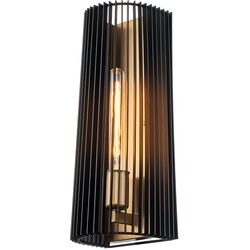 Quintiesse QN-LINARA1-BK - Zidna svetiljka LINARA 1xE27/60W/230V crna/zlatna Cene