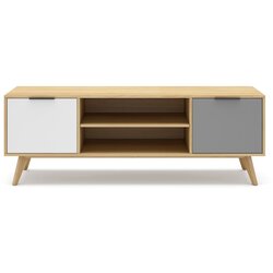 Marckeric TV omarica iz masivnega bora v naravni barvi 140x53 cm Elfa – Marckeric Cene