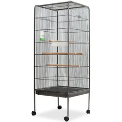 Kavez za ptice crni 54 x 54 x 146 cm čelični Cijene