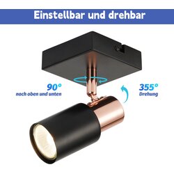 Nettlife Stropni reflektorji Stropni reflektorji 1 žarnica GU10 Črna, (22116938) Cene