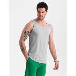 Ombre Men's BASIC cotton tank top - grey melange Cijene