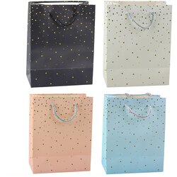 GIFT Bag With Gold Dots 23 x 18 x 10.5 cm Cene