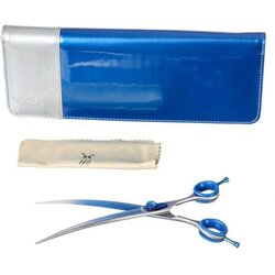 groom professional makaze za šišanje ljubimaca blue quartz zakrivljene Cene