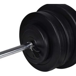 vidaXL dvoručni uteg i 2 cijevi za utege od 60,5kg Cijene