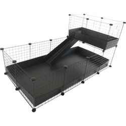 CC modular cage one-storey 4x2 + Loft 2x1 + Black ramp Cene
