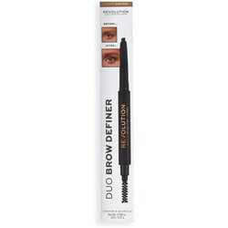 Makeup Revolution Revolution Duo Brow Definer olovka za obrve Light Brown 0,25g Cene
