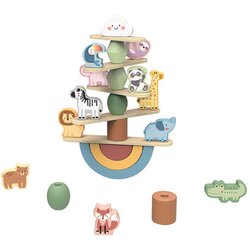 Tooky Toy Igračka drvena kula balansiranje sa životinjama TJ004 Cene
