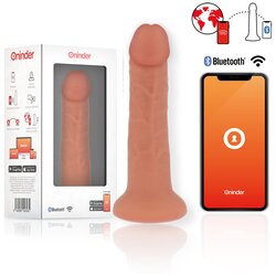 Oninder - SMALL BOGOTÁ VIBRATOR DILDO 9 SPEEDS NATURAL 22 CM -O- 4.5 CM - FREE APP Cene