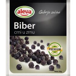 Aleva biber crni u zrnu 20g kesica Cene