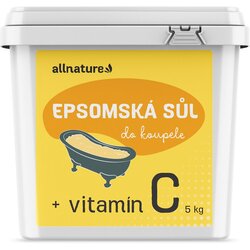 Allnature Epsom salt Vitamin C sol za kopel z vitaminom C 5000 g Cene