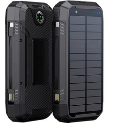 POWERNEED S20000Q mobile device charger Universal Black Lightning, Solar, USB Wireless charging Fast charging Outdoor Cene