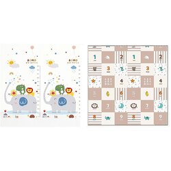 Baby Bear Origin BBO Sklopiva Podloga Za Igru Od Pene CC6603 - Elephant & Baby Animals 180x200x1cm) Cene