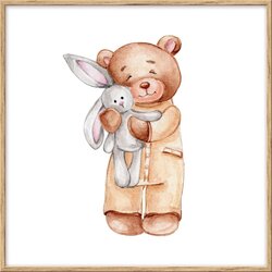 knor Dječja slika 20x20 cm Teddy Bear Cene