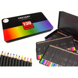  Set od 120 metalnih spremnika umjetničkih bojica Cijene