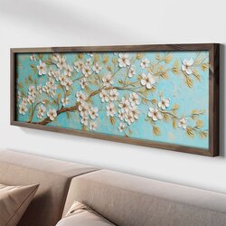 WALLXPERT LAC032-120 Multicolor Decorative Framed MDF Painting Cene