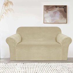  Rastegljiva navlaka Velvet-dvosed 140x180cm krem Cene
