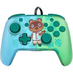 Pdp gamepad nintendo switch faceoff deluxe controller + audio animal crossing Cene
