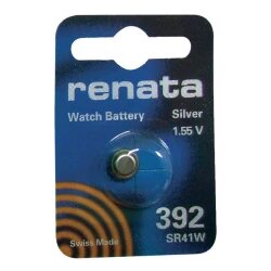 Renata Gumbna baterija 392 srebrovo-oksidna SR41 primerna za visoke tokove 45 mAh 1.55 V\, 1 kos, (20430740) Cene