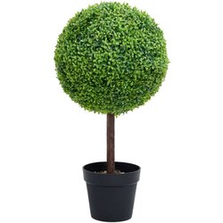 vidaXL Umjetni šimšir u obliku kugle s posudom zeleni 50 cm Cijene