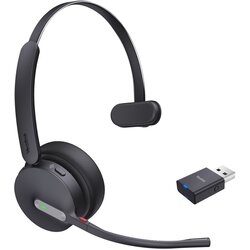 Yealink WH64 Hybrid Mono UC Headset Wireless Head-band Office /Call center Micro-USB Bluetooth Black Cene