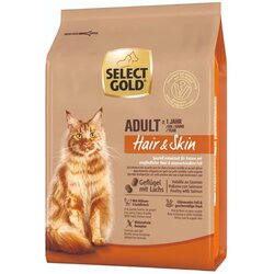 Select Gold Cat Hair&Skin Adult perad s lososom Cene