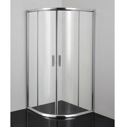 Sanotechnik polkrožna tuš kabina z drsnimi vrati q-line 80 x 80 x 190 (Q80C) Cene