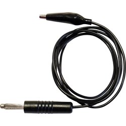 Schnepp 100CM PVC SW merilni kabel [lamelni vtič 4 mm - krokodil sponka] 1.00 m črna 1 kos, (20422747) Cene