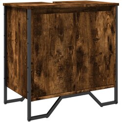 Maison Chic Omarica za umivalnik - Umivalniška omarica dimljeni hrast 60x35x60 cm inženirski les, (21758990) Cene