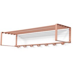 Spinder Design Rožnato-oranžen kovinski stenski obešalnik s polico Rex – Cene