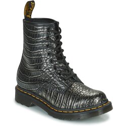 Dr. Martens Polškornji 1460 Gunmetal Wild Croc Emboss Črna Cene