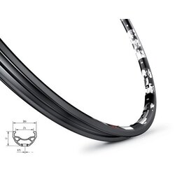 MACH 1 Mach1 felga karma disk 559x21 32 rupe crna ( 70145 ) Cene