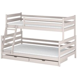  Drveni Dečiji Krevet Na Sprat Nora Family Sa Dve Fioke Cashmere - 90/120X200 Cm Cene