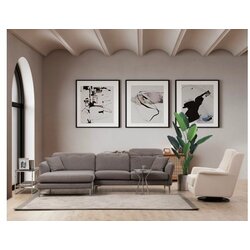 Atelier Del Sofa Ugaona garnitura Costor 180x96x290cm Siva Cene