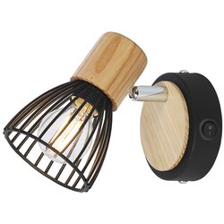 Ferotehna zidna svjetiljka black wood 1 (25 w, d x š x v: 135 x 90 x 165 mm, crne boje, E14) Cene