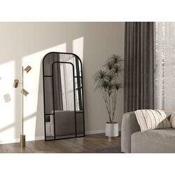 Hanah home podno ogledalo forma, 90 cm x 180 cm, crno Cene