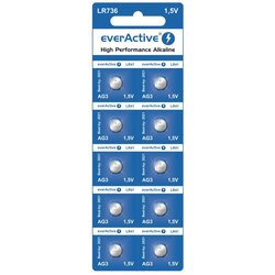 EverActive Mini alkaline batteries G3 LR736 LR41 10 pcs Cene