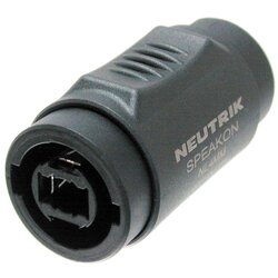 Neutrik 4-polni zaklepni adapter za dva vtiča NL2/4FC SpeakON, Črna, (5000218671) Cene