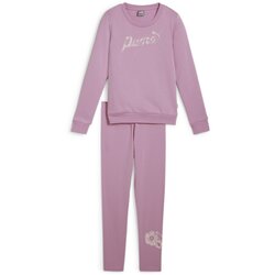 Puma komplet trenerka za devojčice Class Act Crew & Legging Set FL G, 683322-48, Bež Cene