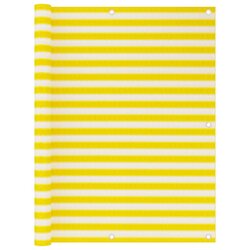 Furnova Balkonsko platno rumeno in belo 120x500 cm HDPE, (21918916) Cene