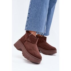 Boto Women's Low Slip-On Insulated Snow Boots Brown Mavelle Cene