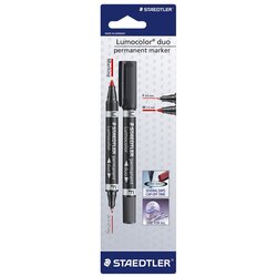 Staedtler Permanentni marker Lumocolor Duo 348-9 0,6-1,5 mm, rdeča Cene
