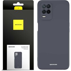 Spacecase SILIKONSKI OVITEK ZA OVITEK ZA TELEFON REALME 8 5G, ČRN, (21962938) Cene