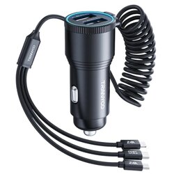 Tranyoo autopunjač T-C23 metalni 2 usb 3/1 kabl 30W Cene