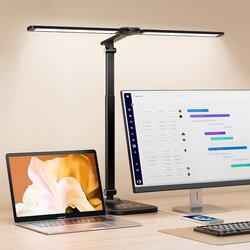 CHARYJOD LED namizna svetilka z dvema glavama in USB Cene