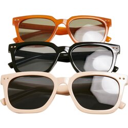 Urban Classics Accessoires Chicago Sunglasses 3-Pack Black/Brown/Light Beige Cijene