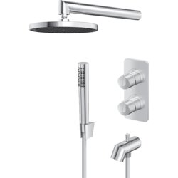 Rosan S3 termostatska uzidna baterija sa izlivom, tuš ružom i ručnim tušem 331701 Cene