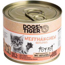 Dogs'n Tiger Varčno pakiranje Dogs'n Tiger Junior Cat 12 x 200 g - Perutnina Cene